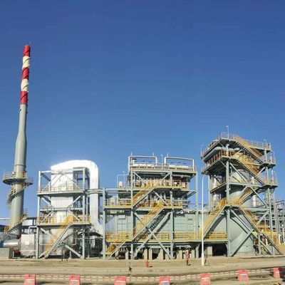 Cyclone Corrugated Plate Corner Tube Boiler Hai giai đoạn sấy hơi 50 t/h